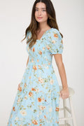 Lily Dress Blue Floral