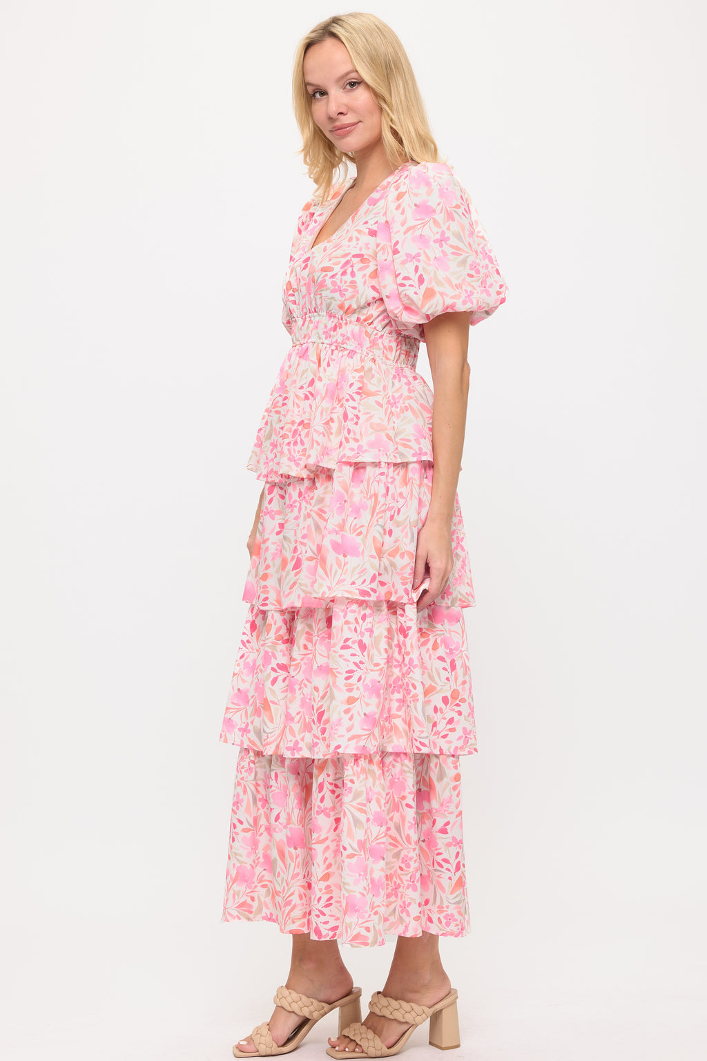 Iris Dress Pink/Rosa Floral
