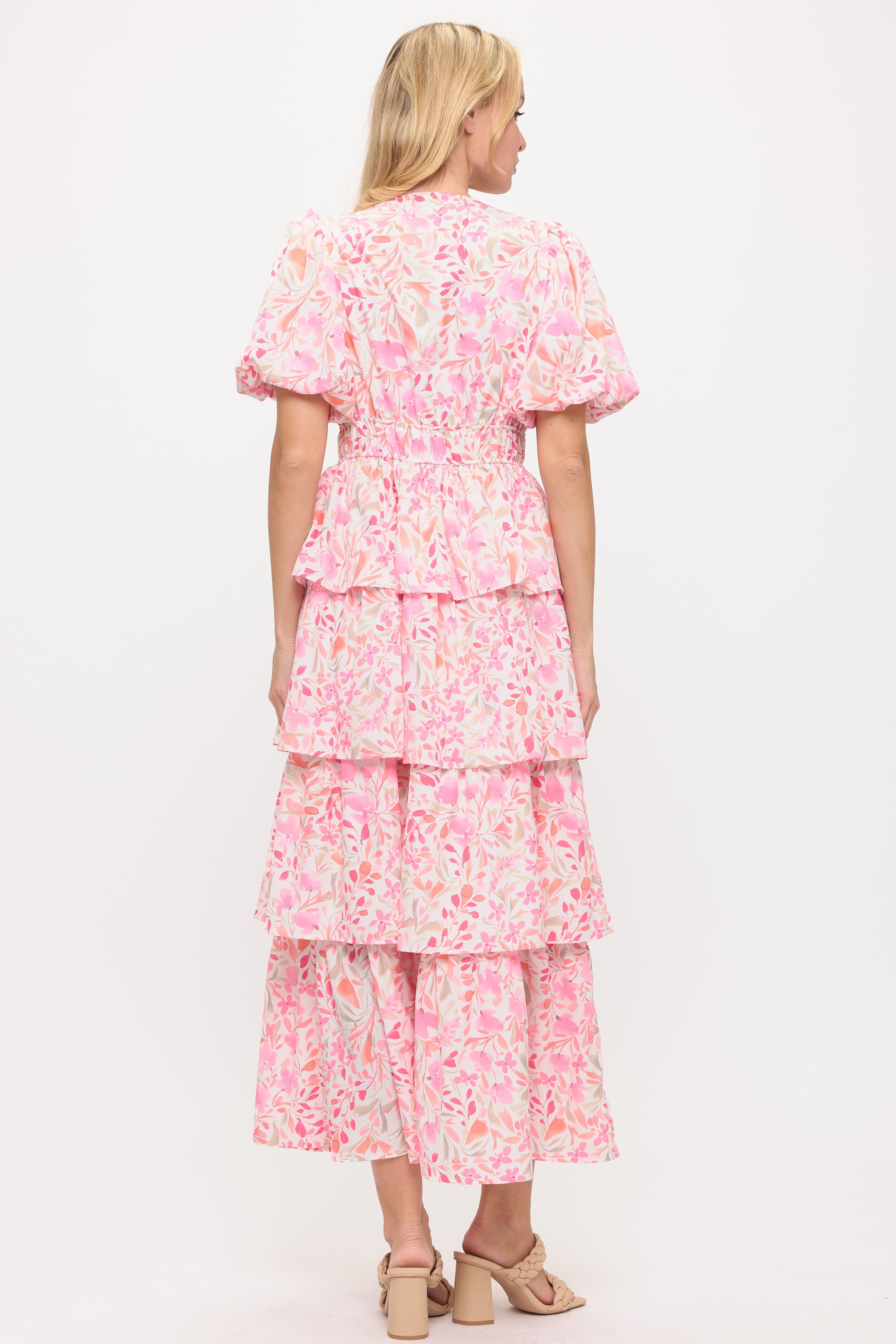 Iris Dress Pink/Rosa Floral