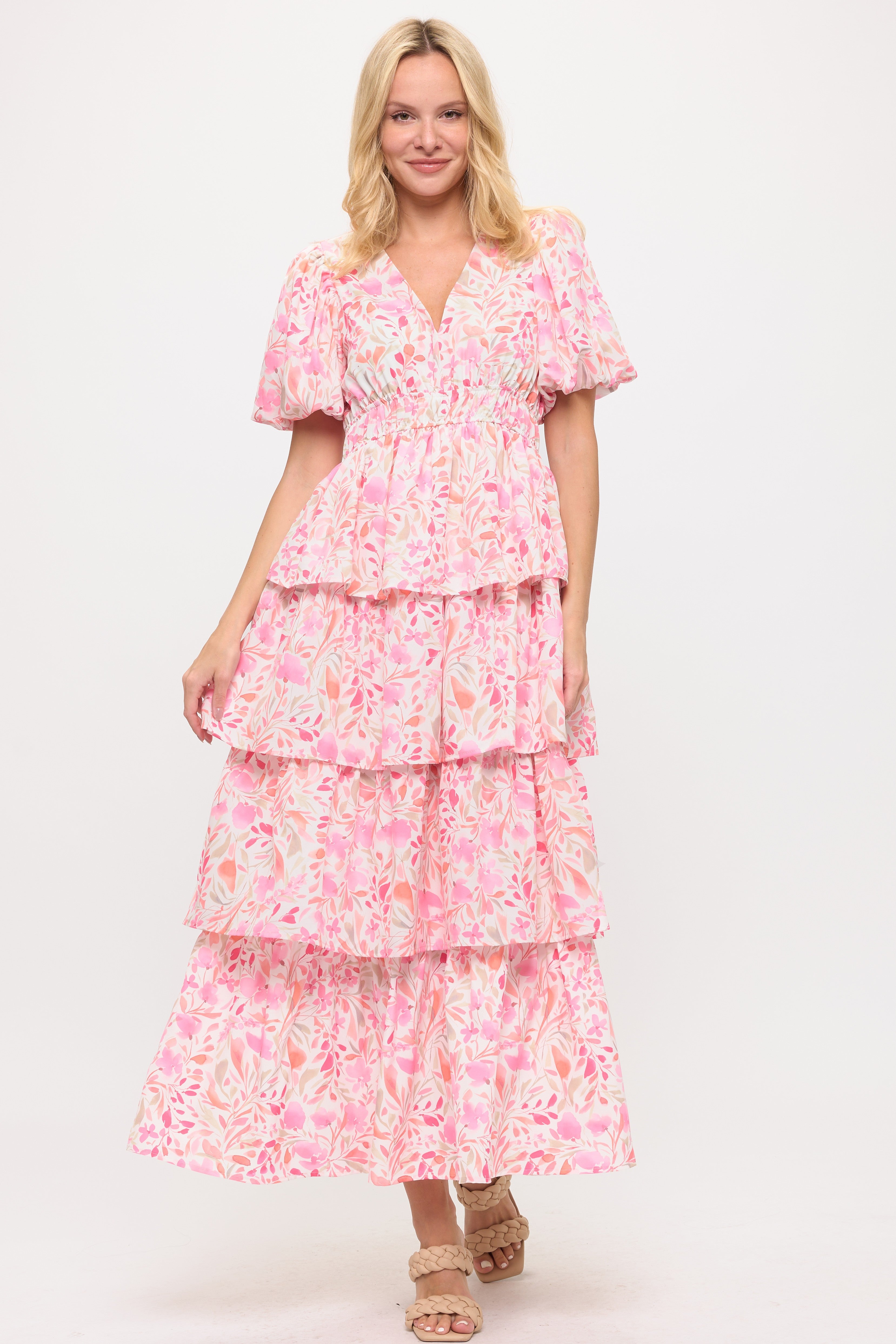 Iris Dress Pink/Rosa Floral
