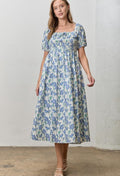 Sofy Dress Blue Floral
