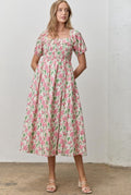 Sofy Dress Pink Floral