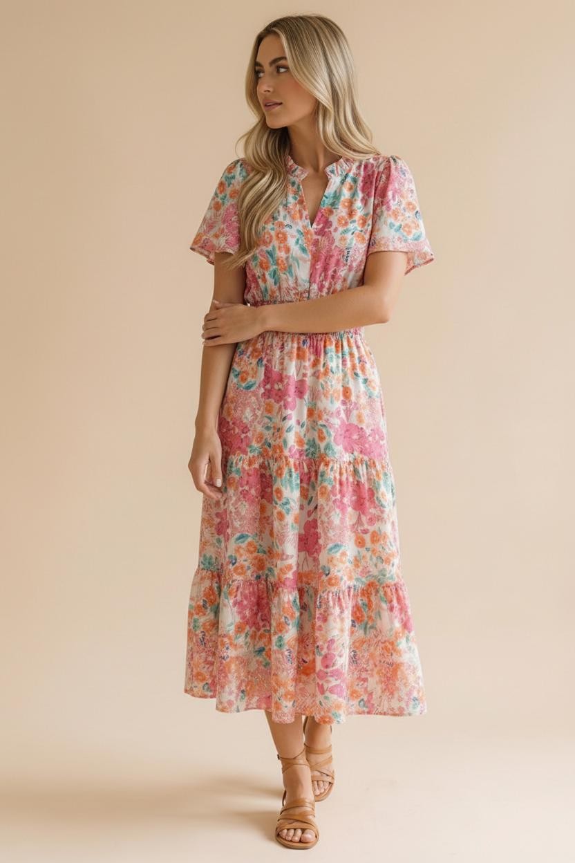 Katherine Dress Floral Bloom