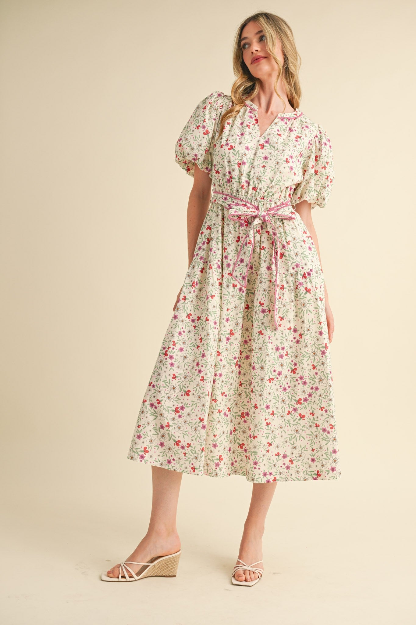 Yeimi Dress White/Blanca Floral
