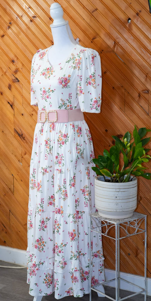 Delmi White/Blanco Floral
