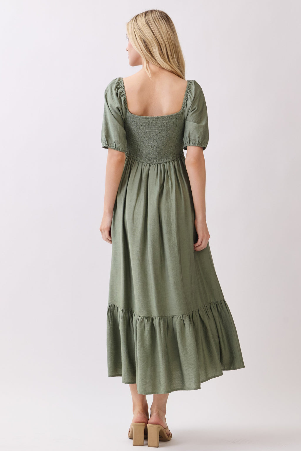 Sarah Dress Sage Green/Verde