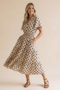 Yanira Dress Beige&black