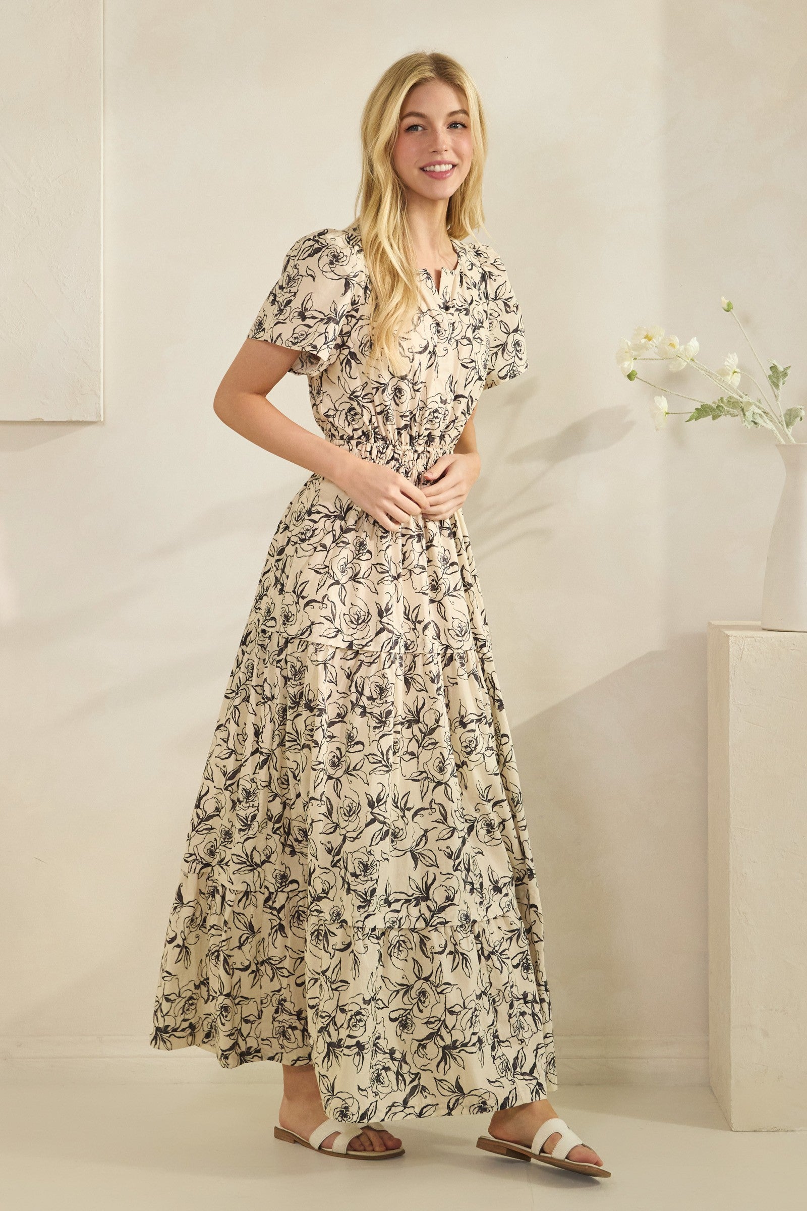 Ruth Dress Black/Oscuro Ivory
